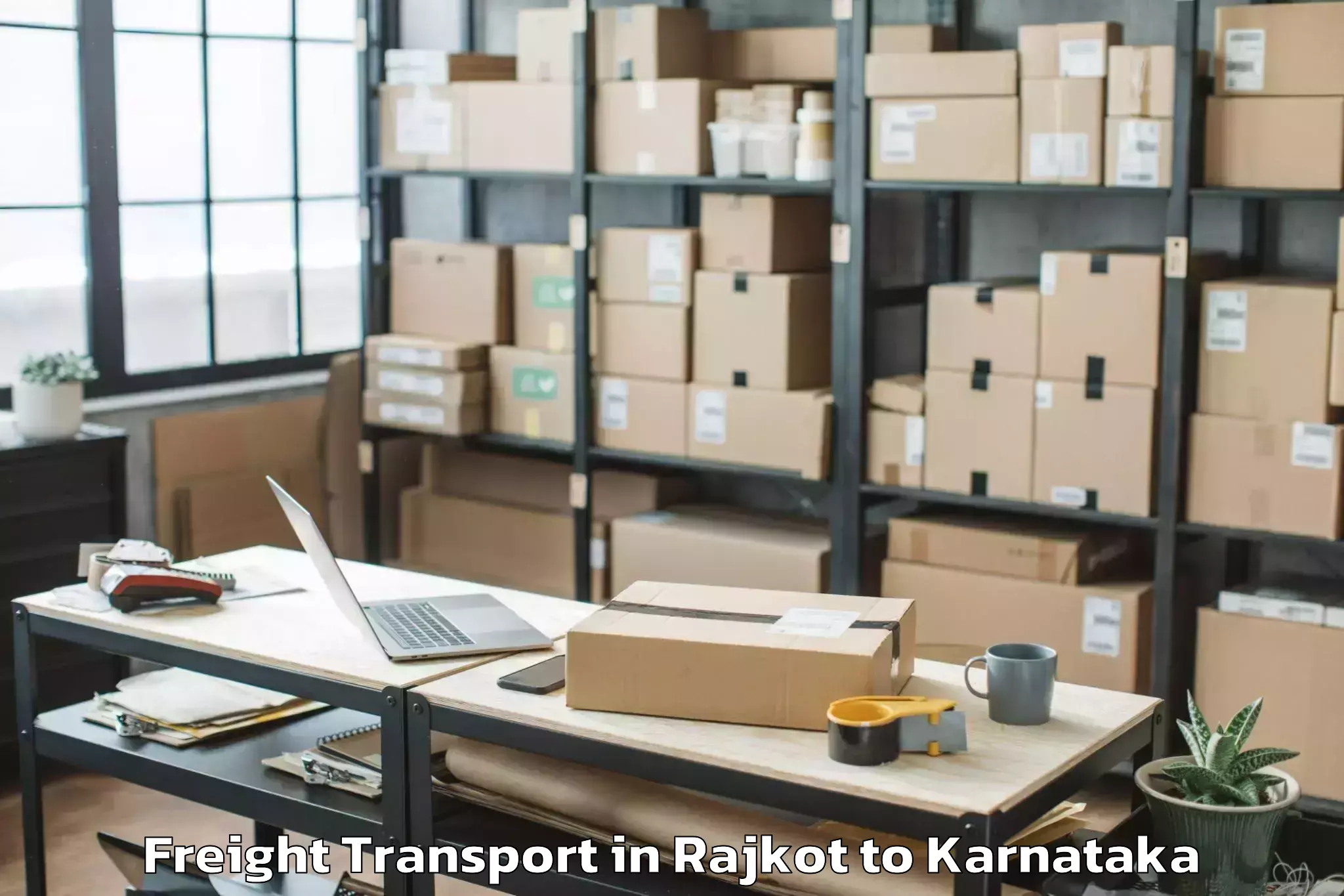 Book Rajkot to Ullal Freight Transport Online